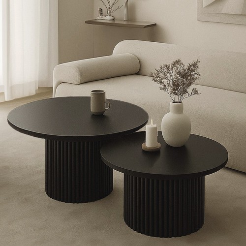 Set table basse ronde - basse,