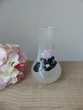 Vase en verre dépoli Fleurs
