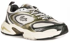 Baskets Lacoste À Lacets Inspirées Du Running Pour Femmes Blanc Cassé UK 3 - 8