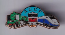 RARE PINS PIN'S .. TRAIN RAILWAYS SNCF TGV LOCOMOTIVE ACCP VAPEUR MOTRICE N° ~FO