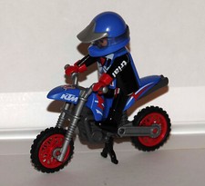 PLAYMOBIL MOTO TRIAL BLEUE KTM