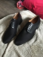 Elégantes chaussures noires SAN MARINA cuir homme taille 41 neuves