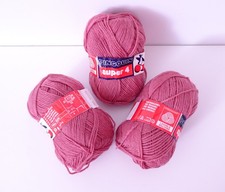 PINGOUIN Lot de 10 Pelotes Super 4 Pure Laine Coloris Vieux Rose Made in France