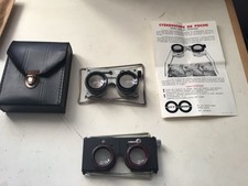 lot de 2 visionneuses pour photo stereoscopique pliables
