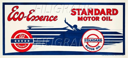 Esso motor oil rqpf poster - oil,