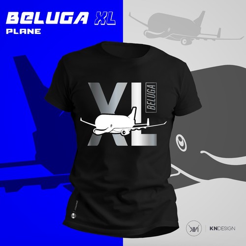 Kndesign shirt noir avion - t-shirt,