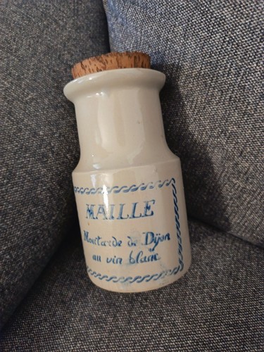 Pot moutarde maille - maille, vintage