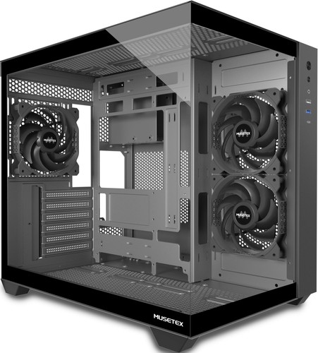 Boitier atx 3 ventilateurs - pc, atx,