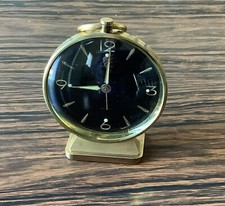 Réveil CORIOLAN en laiton mouvement mécanique fonctionne