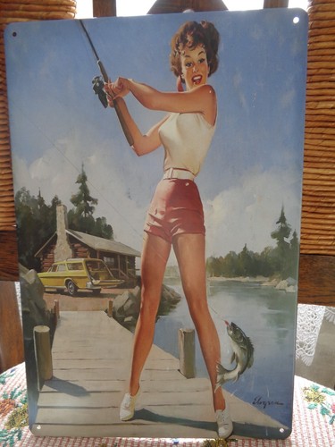 Tole metal pin peche truite - tole,
