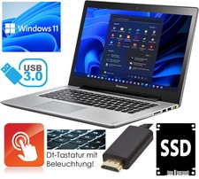 Slim Aluminium PC Portable Lenovo Intel i5 Écran Tactile 500GB SSD 8GB RAM WLAN