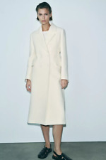 ZARA WHITE WOOL COAT  'ZW