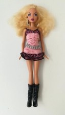 Poupée My Scene Rebel Style Doll Kennedy Pink Ruffle Belted Mattel 2006 RARE