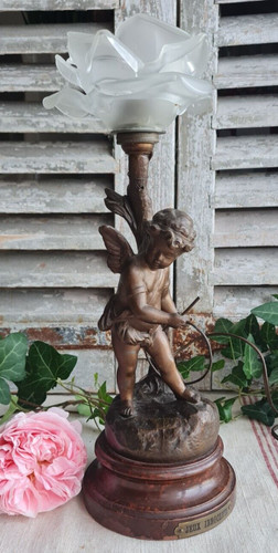 Ancienne lampe regule - lampe, angelot