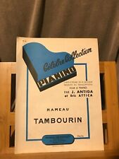 Rameau Tambourin partition facile piano J. Antiga Delrieu n°35