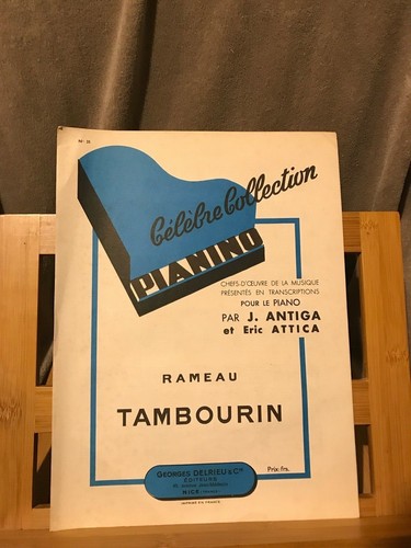 Rameau tambourin partition - tambourin,