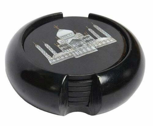 Noir marbre coaster - set, taj