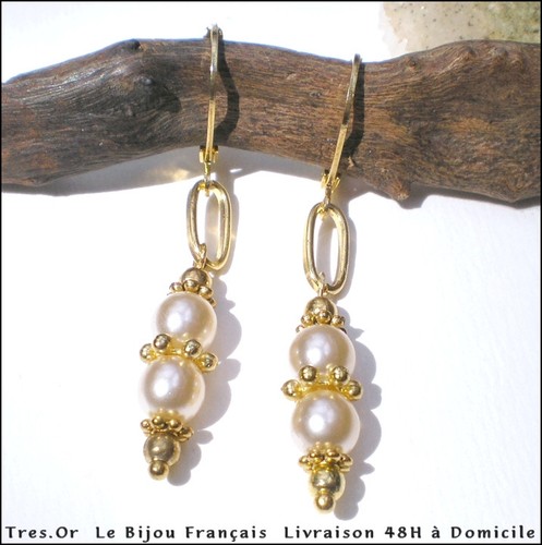 Boucles oreille perles - d'oreille, de