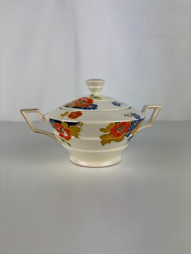 Ancien sucrier blanc motif - ancien,
