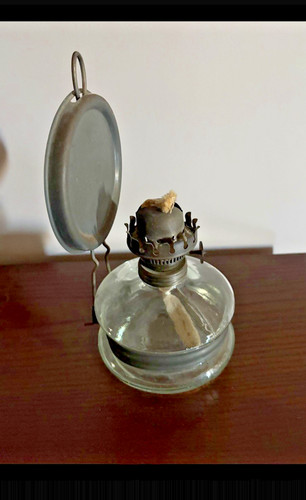 Lampe huile ancienne - a,