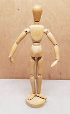 Mannequin entierement articulé en bois + socle 33 cm   homme ou femme 