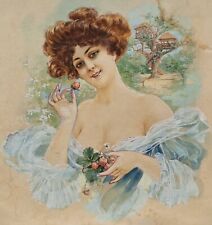 Ancien DESSIN Aquarelle