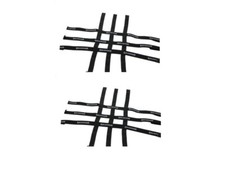 Filets nerfs bars "GOLDLINE" noir  3x3x3  Dimensions 70 x 87 cms