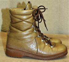Chaussures montagne randonnée varappe vintage ST MORITZ cuir 43EUR made in Italy