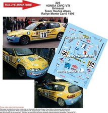 DECALS 1/32 REF 0223 HONDA