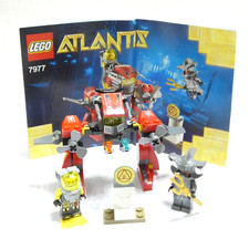 LEGO ATLANTIS SET 7977 COMPLET AVEC NOTICE JOUET VAISSEAU FIGURINE OFFICIELLE