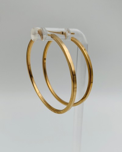 Boucles oreilles plaque or - oreilles,