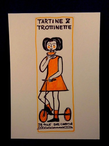 Dessin feutre tartine - au,