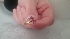 Superbe bague or 18k avec rubis