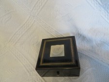 ancienne boite porte montre en bois et incrustation napoléon III 