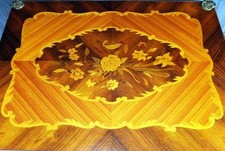 JEU TABLE CONSOLE MARKETERIE