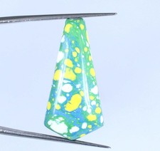 Pierre précieuse fantaisie naturelle multicolore turquoise de l'Arizona 13,65...