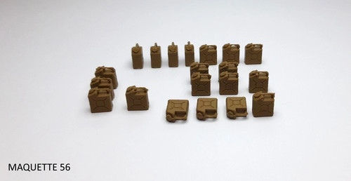 Lot jerricans kaki - 1/50,