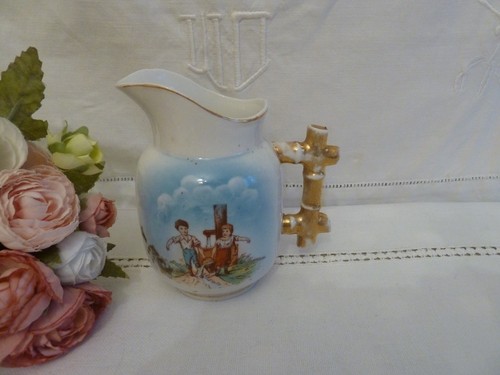 Ancien pot lait porcelaine - à,