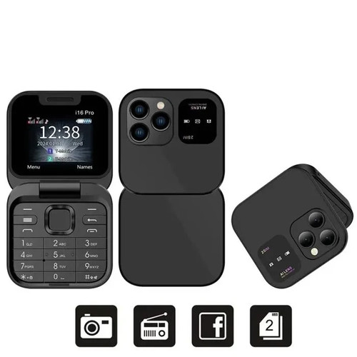 Téléphone clapet i16 pro - téléphone,