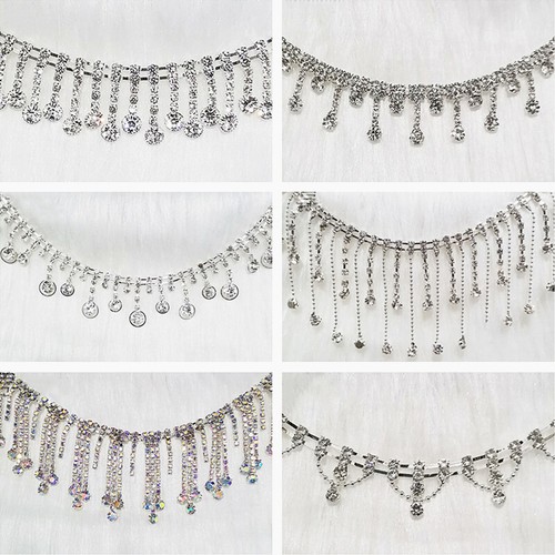 Garniture strass pompon - strass,