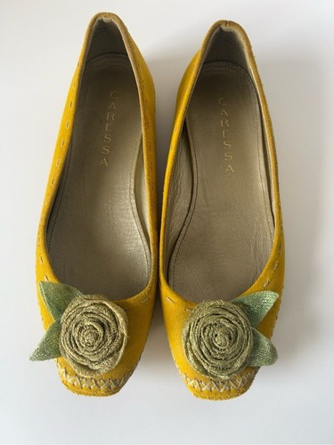 Caressa yellow suede - caressa, ballet
