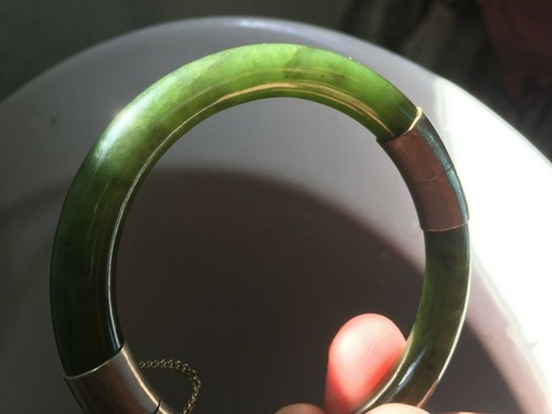 Bracelet jonc articule jade - bracelet,