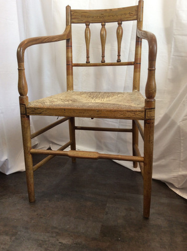 Fauteuil régence peint - régence,,
