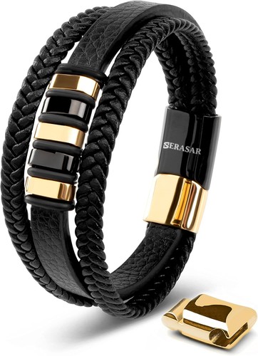 Bracelet cuir homme tressé - bracelet,