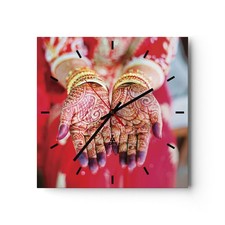 Horloge murale en verre