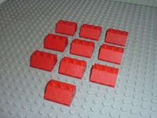 10 x LEGO Red Slope Brick ref