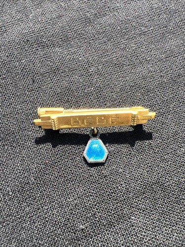 Broche ancienne plaqué - ancienne, or
