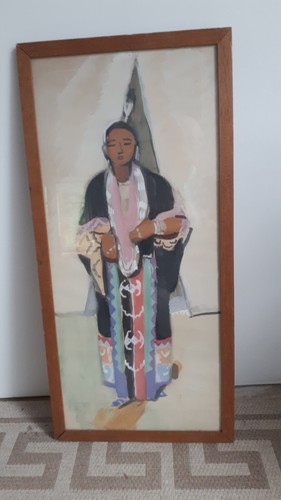 Aquarelle enc indienne - aquarelle,