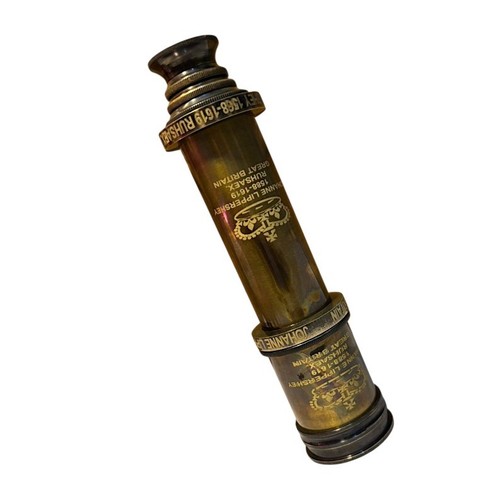 Télescope antique laiton - télescope,