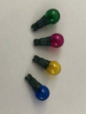 x4 Ampoules boule multicouleur